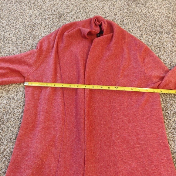 Eileen Fisher Women's Cardigan Sweater Open Front Drapey Size XS Red. - Picture 4 of 5
